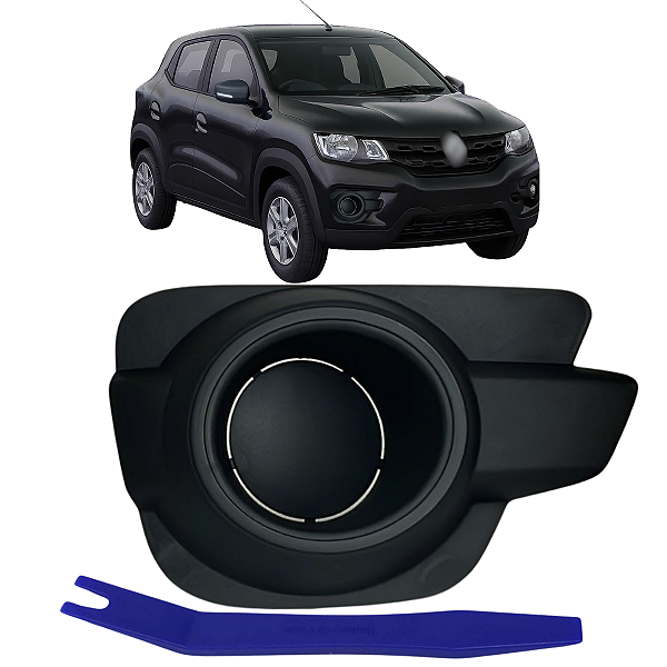 Par Moldura Farol Auxiliar Milha Kwid 2017 2018 2019 2020