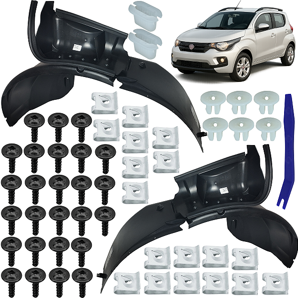 Parabarro Capa Roda Lameiro Dianteiro P/ Fiat 2017 2018 2019 2020 2021