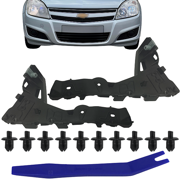 PAR Suporte Guia Parachoque Dianteiro Vectra 2006 2007 2008 2009 2010 2011 2012