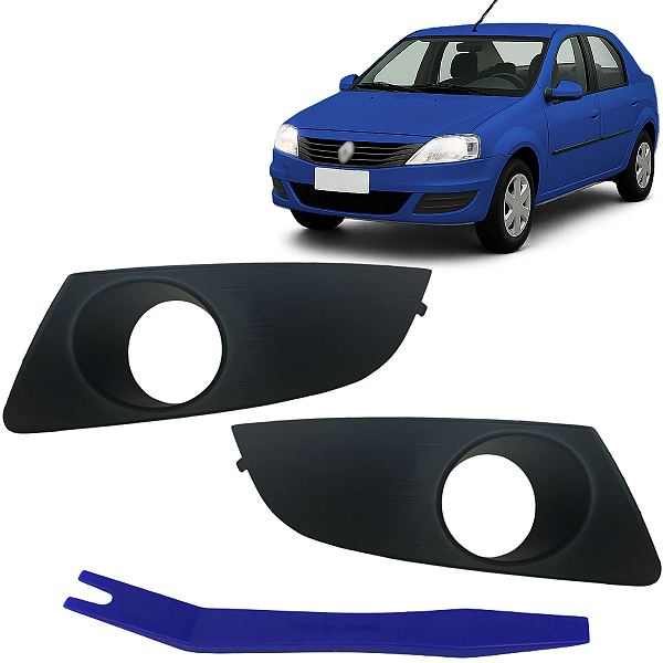 Grade Moldura Farol de Milha Logan 2011 2012 2013