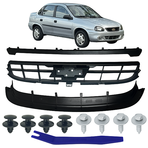 Kit Grade Radiador Parachoque Corsa Classic 2009 à 2010