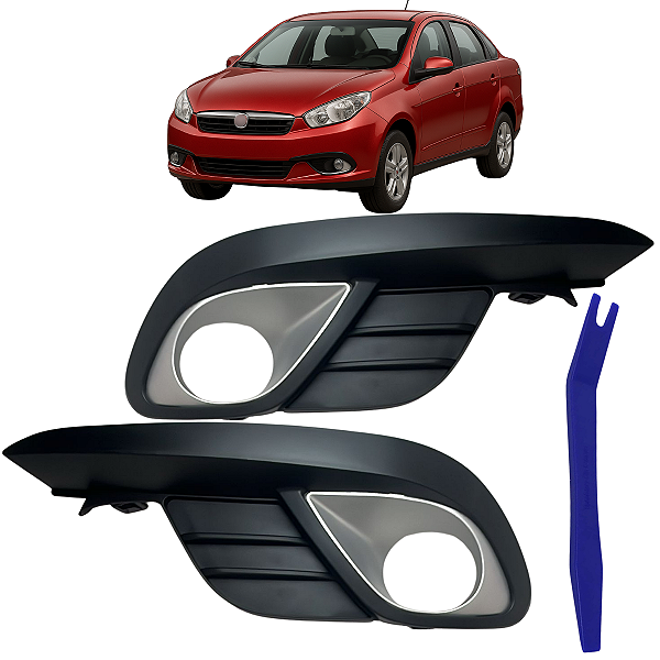 Moldura Grade Farol Milha Grand Siena 2012 2013 2014 2015 2016 2017 2018 2019