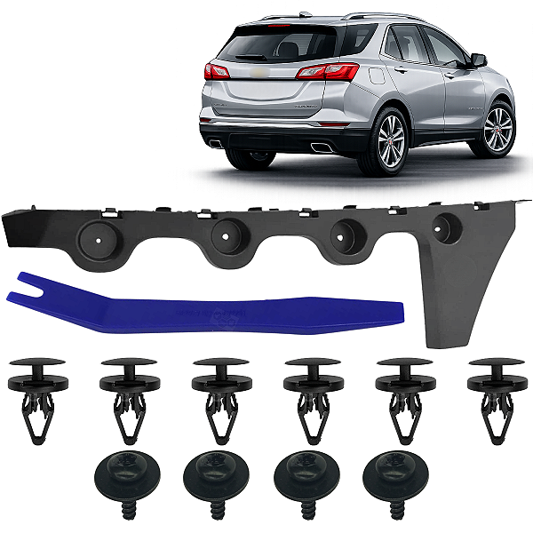 Suporte Guia Garra Parachoque Tras. Equinox 2018 2019 2020 2021 2022 2023 2024