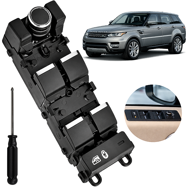 Comando Vidro Eletrico Console Para Range Rover Sport 2012 Até 2017