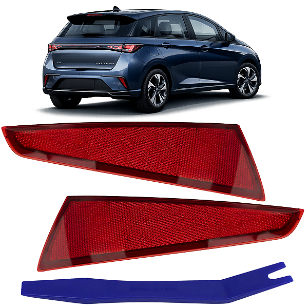 Refletor Olho De Gato Traseiro Para Byd Dolphin 2023/2026
