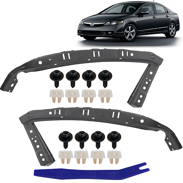 Guia Do Farol Suporte Diant. Para Honda Civic 2007/2011