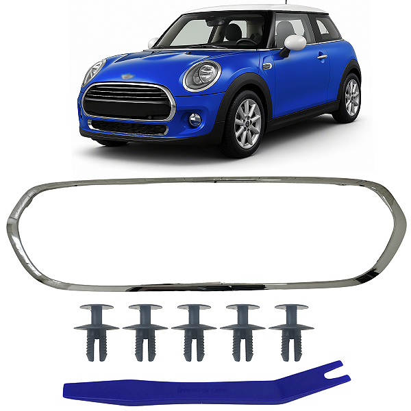 Moldura Grade Aplique Friso Para Mini Cooper 2014/2019