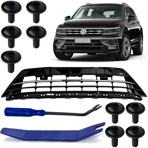 Grade Inferior Parachoque Dianteiro Tiguan R-line 2017/2021