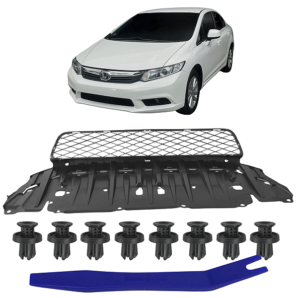 Grade Inferior Parachoque Dianteiro P/ Honda Civic 2012/2016