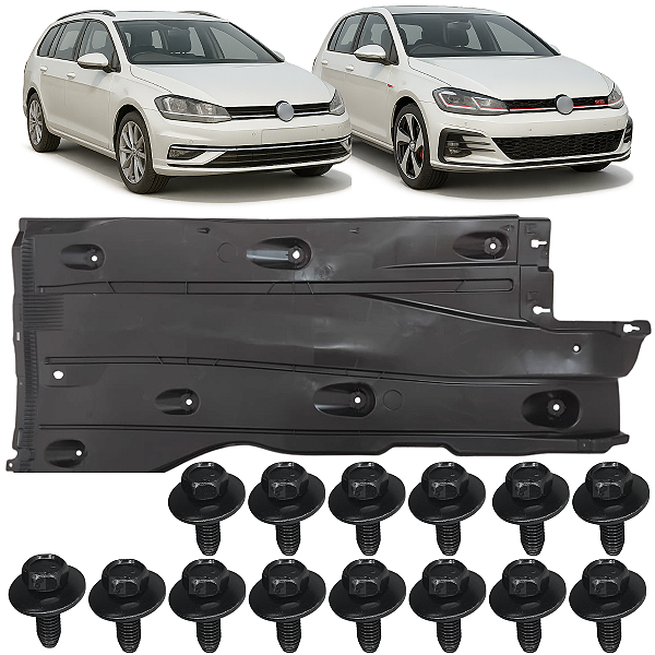 01 Protetor Assoalho Defletor Golf Gti/variant 2017 À 2021