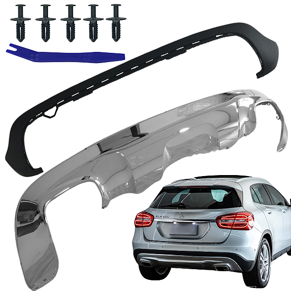 Kit Aplique Spoiler Traseiro Para Mercedes Gla250 2015/2016