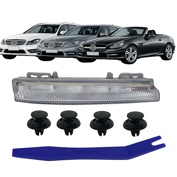 Luz De Led Farol De Milha Dianteiro Classe C E Slk 2007/2016