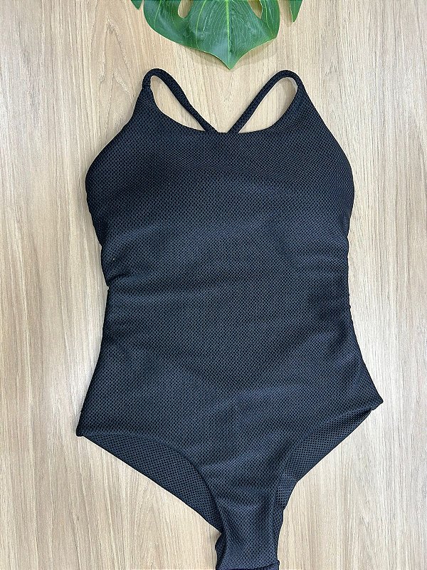 MAIÔ FABRÍCIA FRENTE ÚNICA NA COR PRETO - FIO DUPLO | REF 643PTO