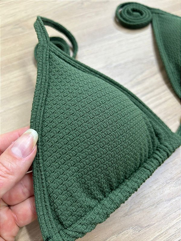 TOP BIQUINI CORTININHA NA COR VERDE | REF 404