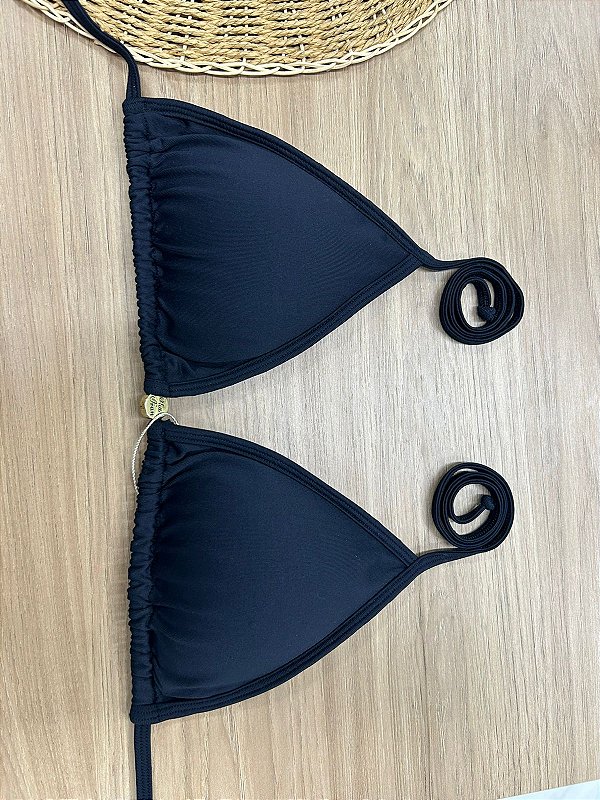 TOP BIQUINI CORTININHA NA COR PRETO | REF 404IA