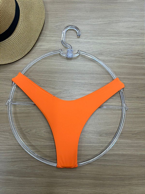 CALCINHA BIQUINI ASA DELTA FIO DUPLO NA COR LARANJA | REF. 307F