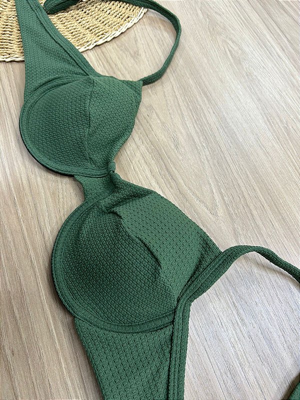TOP BIQUINI RETRO SEM ACESSÓRIO NA COR VERDE | REF415B