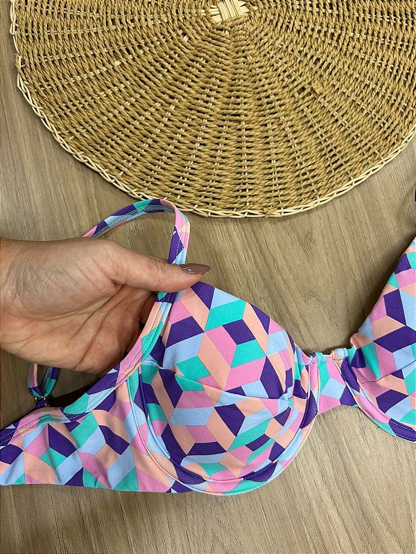 TOP BIQUINI RETRO GEOMETRICO | REF415F