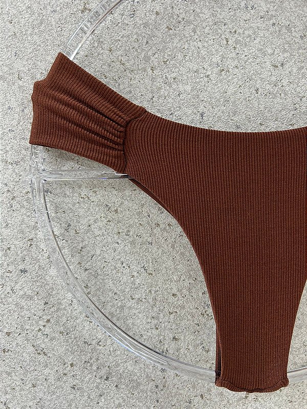 CALCINHA BORBOLETA BIQUINI FIO DUPLO NA COR MARROM | REF. 511M