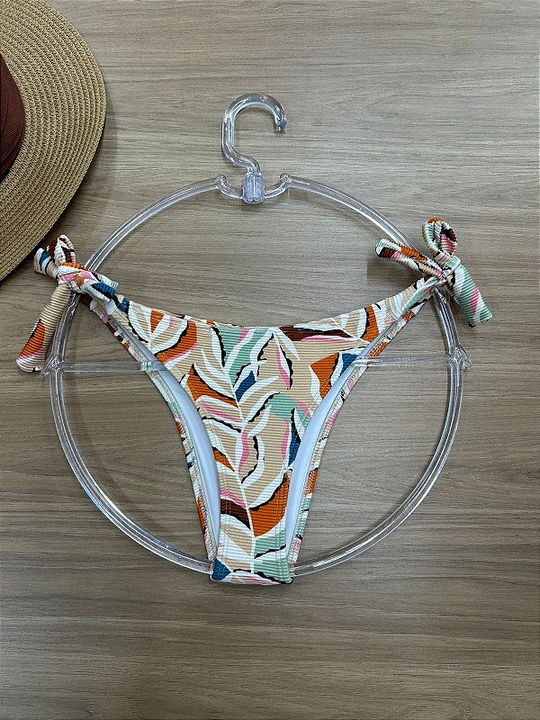 CALCINHA INTEIRA AMARRADA BIQUINI ESTAMPADO | REF. 414E