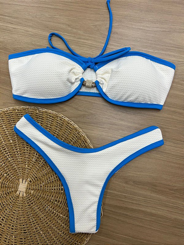 CONJUNTO BIQUINI TOP 3075 + CALCINHA 4155 BICOLOR | REF 3041