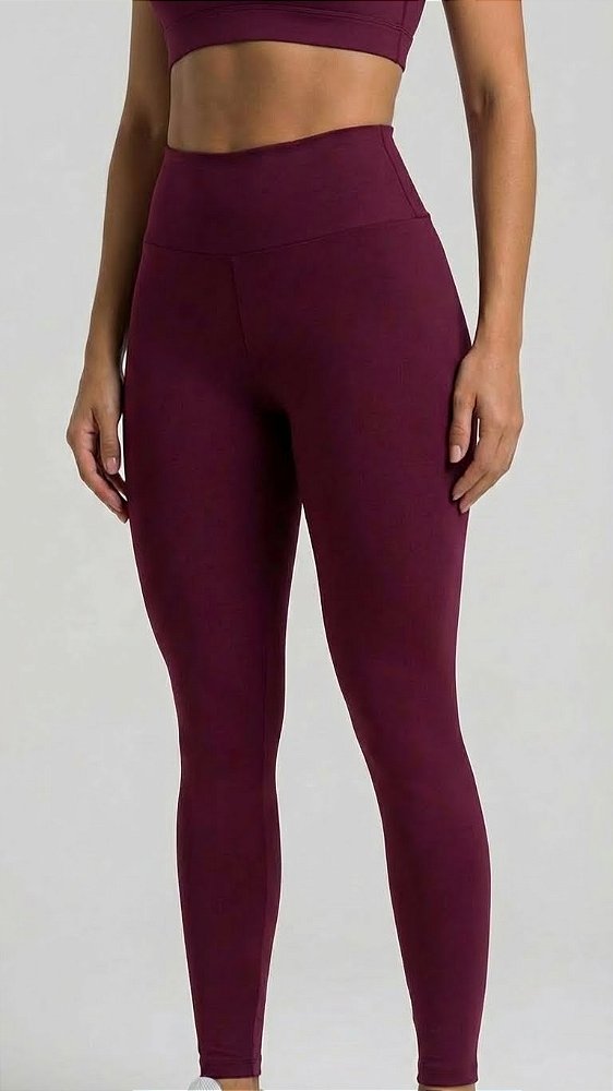 CALÇA FITNES NA COR VINHO | REF 50013V