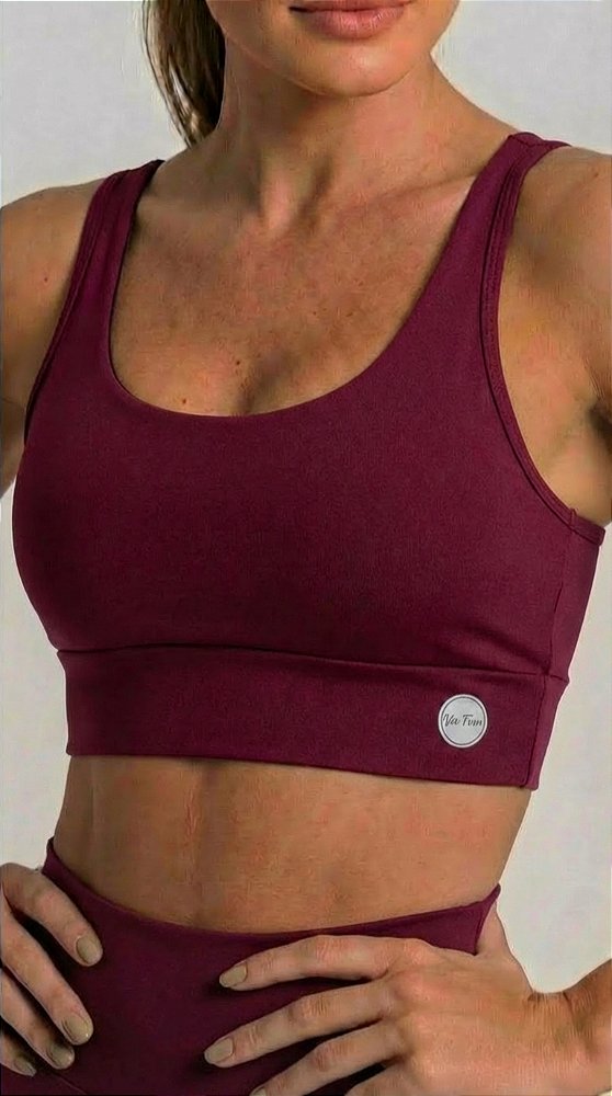 TOP REGATA FITNES NA COR VINHO | REF 50023V