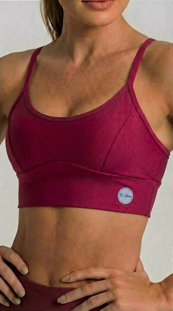 TOP DE ALÇA FITNES NA COR MARSALA | REF 50027M