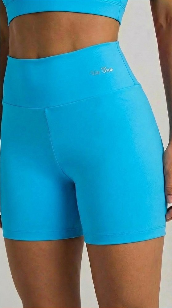 SHORTS FITNES NA COR AZUL | REF 50029A