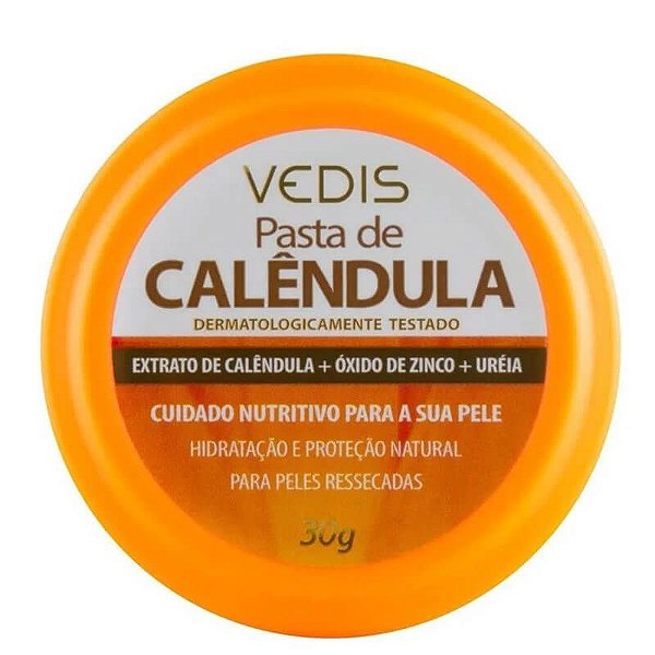 Pasta de Calêndula para Pele Vedis 30g - Beleza10 Cosméticos