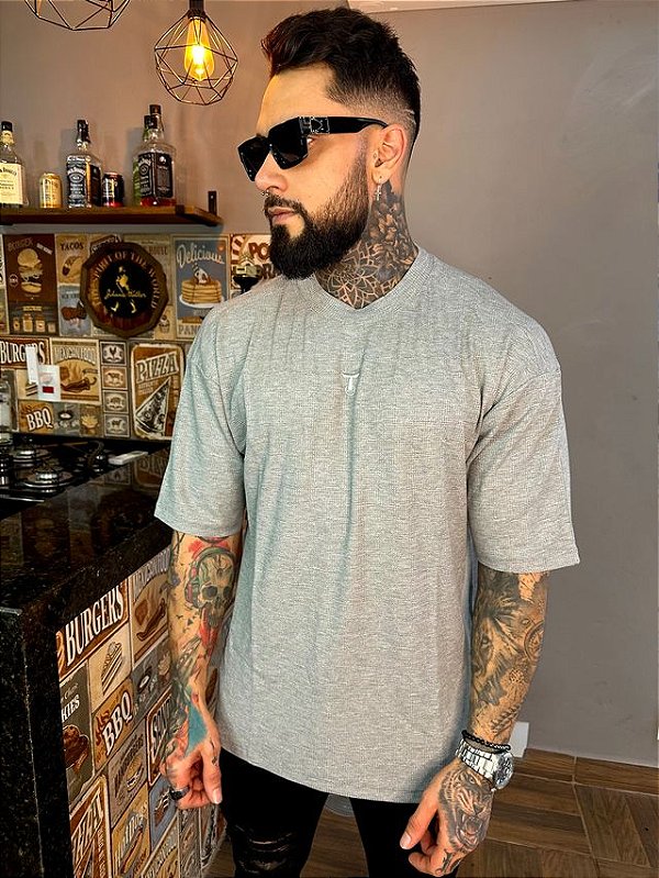 CAMISETA OVER CINZA-TOTANKA