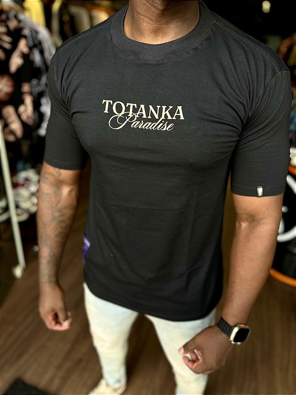 CAMISETA TOTANKA T-SHIRT WONDERFUL PRETA