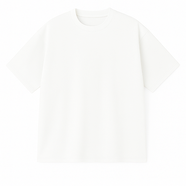 CAMISETA OVERSIZED BRANCA LISA