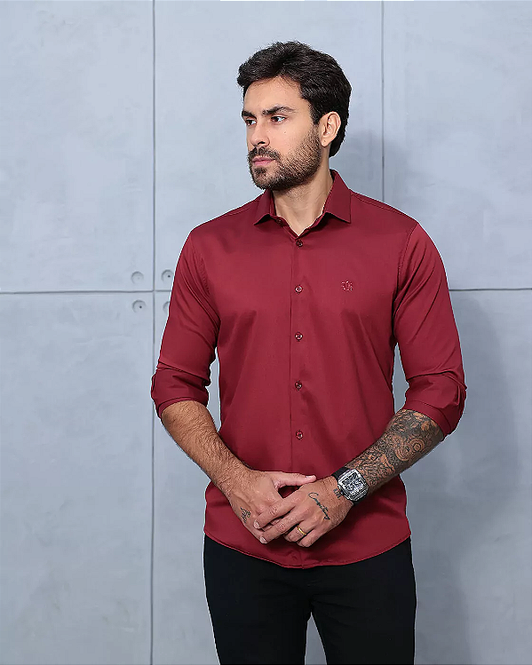 CAMISA BORDO MANGA LONGA-FIBRA DE BAMBOO