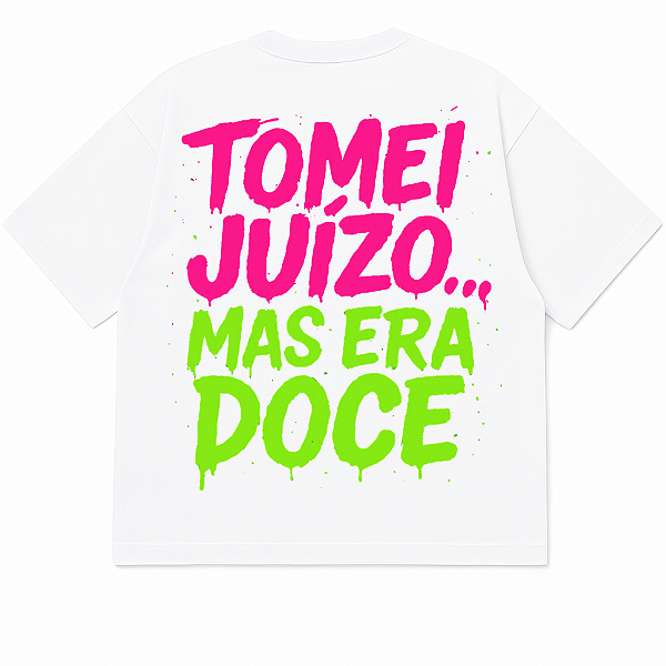 CAMISETA OVERSIZED BRANCA JUÍZO  PREMIUM