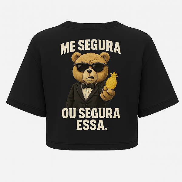 CROPPED OVERSIZED ABACAXI PRETA-AFTER