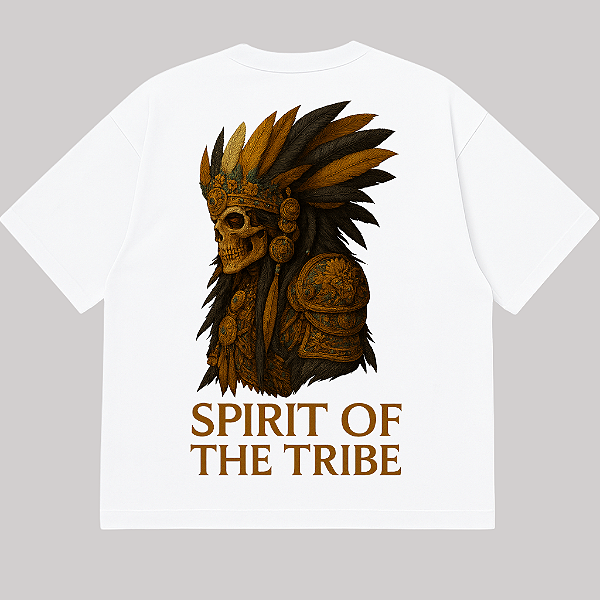 CAMISETA AFTER OVERSIZED BRANCA TRIBE