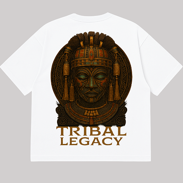 CAMISETA AFTER OVERSIZED BRANCA TRIBAL
