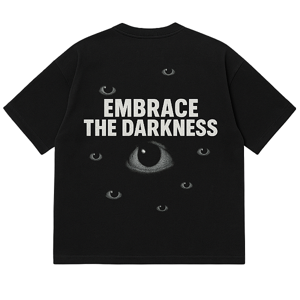CAMISETA OVERSIZED PRETA EMBRACE