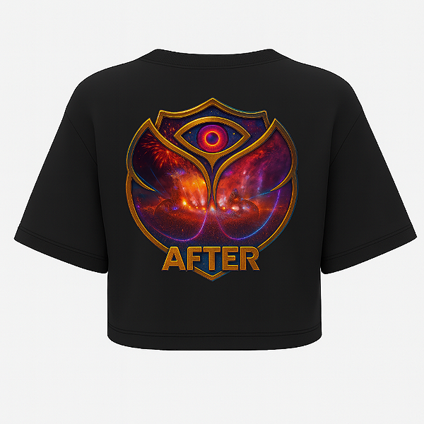 CROPPED OVERSIZED PRETA AFTER FESTIVAL