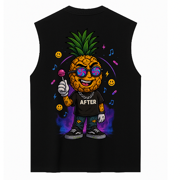 REGATA OVERSIZED PRETA AFTER VIBES