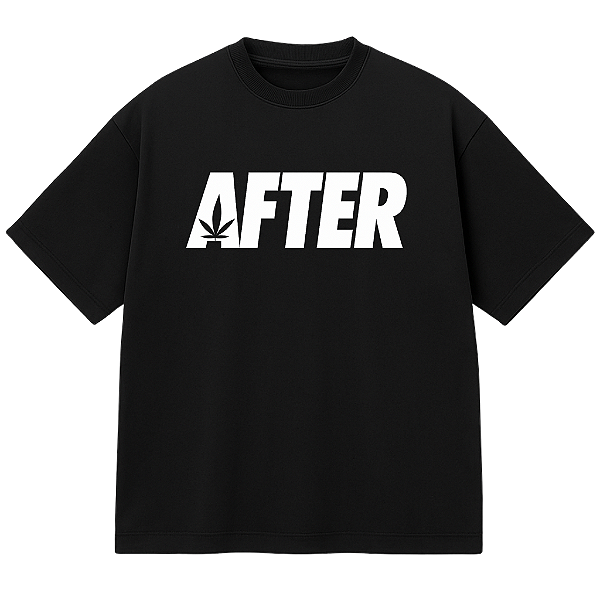 CAMISETA AFTER OVERSIZED PRETA VIBEZ