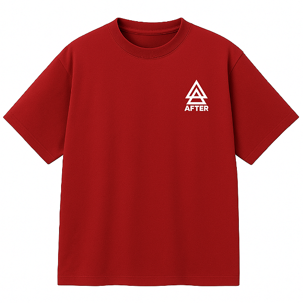 CAMISETA AFTER OVERSIZED VERMELHA SPACE