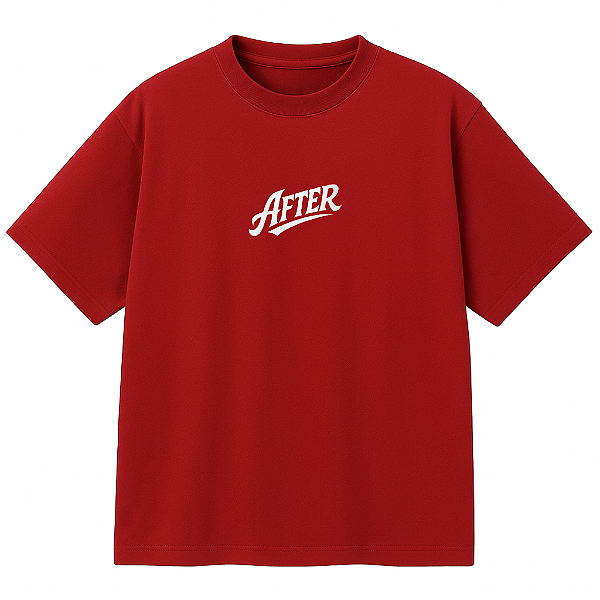 CAMISETA AFTER OVERSIZED VERMELHA LOST