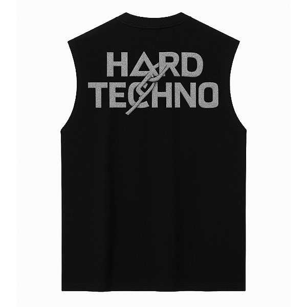 REGATA OVERSIZED PRETA AFTER HARDTECHNO