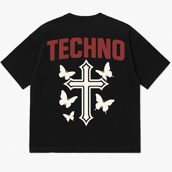 CAMISETA OVERSIZED AFTER TECHNO