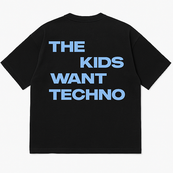 CAMISETA OVERSIZED AFTER PRETA KIDS