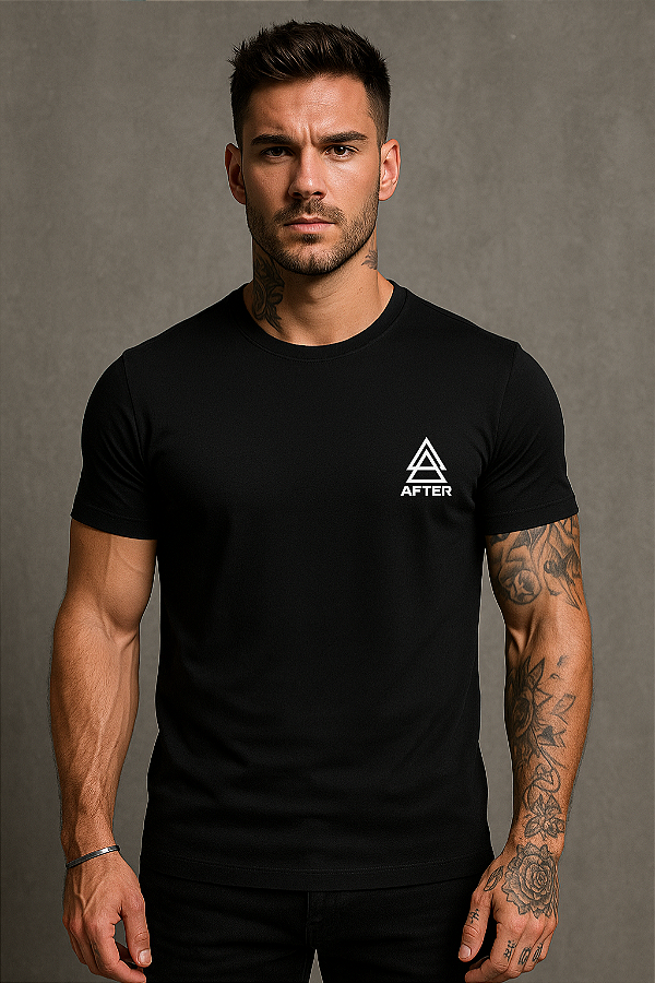 CAMISETA SLIM BÁSICA ELASTANO TRIANGLE PREMIUM