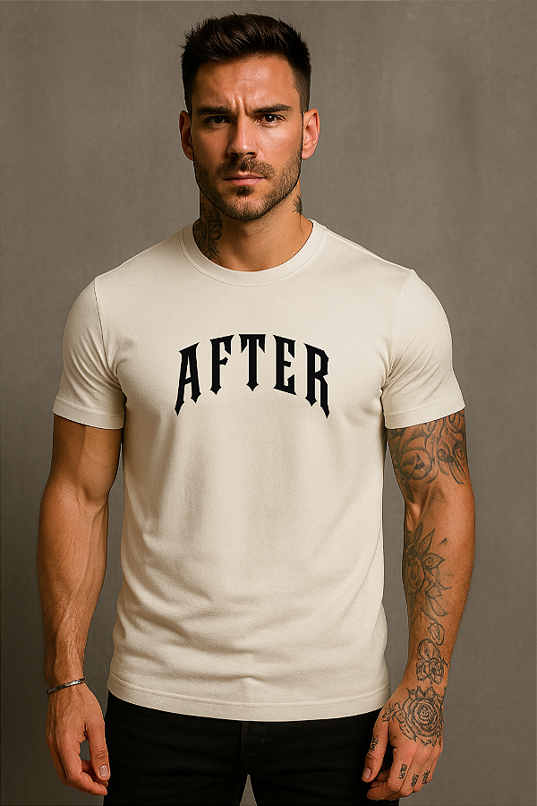 CAMISETA SLIM BÁSICA ELASTANO AFTER PREMIUM