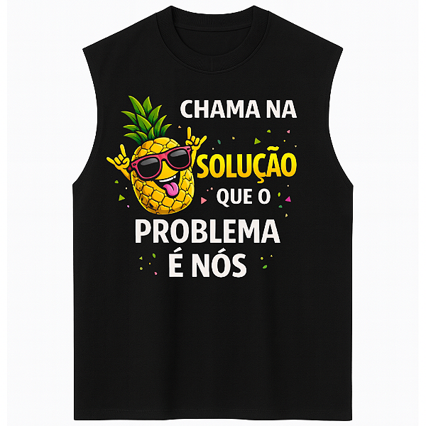 REGATA OVERSIZED AFTER CARNAVAL TOMAR JUÍZO ABACAXI